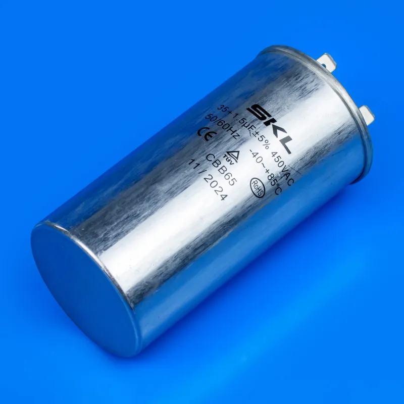 Подвійний конденсатор 35µF+1.5µF 450V для кондиціонера — фото 2