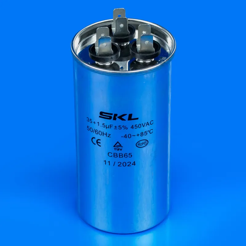 Подвійний конденсатор 35µF+1.5µF 450V для кондиціонера — фото 3