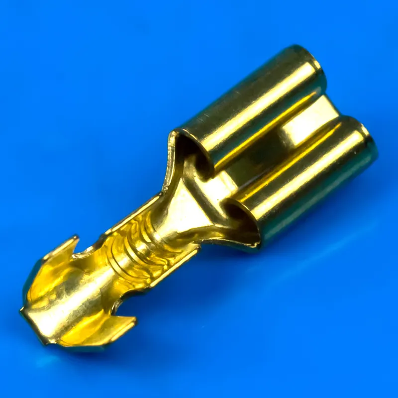 Клема плоска (мама), під кабель, гніздо 4.8mm, без ізоляції — фото 2