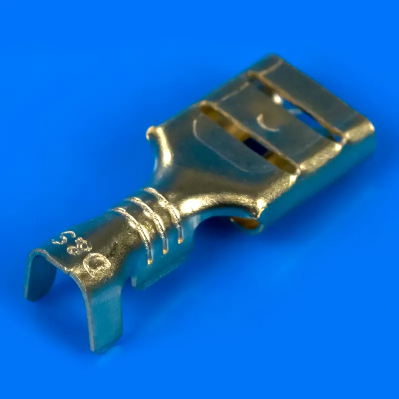 Клема пласка "мама", під кабель, гніздо 6.3mm, без ізоляції — фото 3