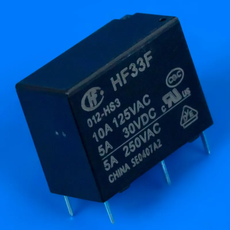 Реле 12V 5A 250VDC радіодеталь HF33F — фото 2
