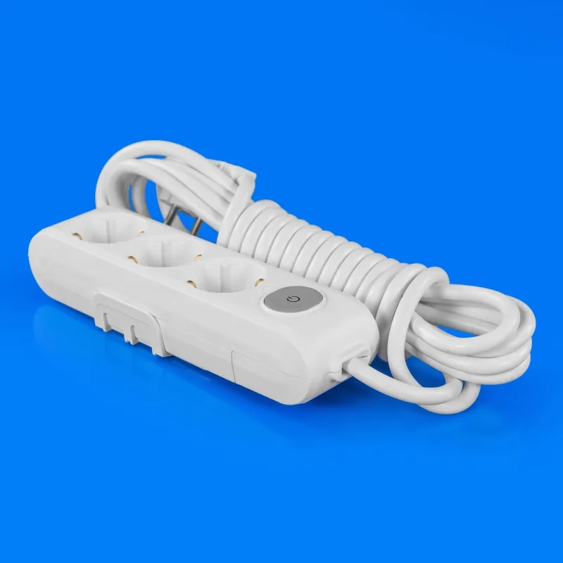 Подовжувач 3 розетки 5м із заземленням і вимикачем Viko Power-Extend — фото 2