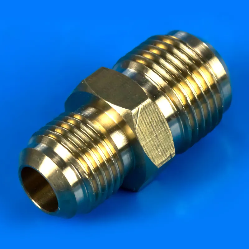 Латунна муфта для кондиціонера 3/8" - 1/2" зовнішня різьба — фото 3