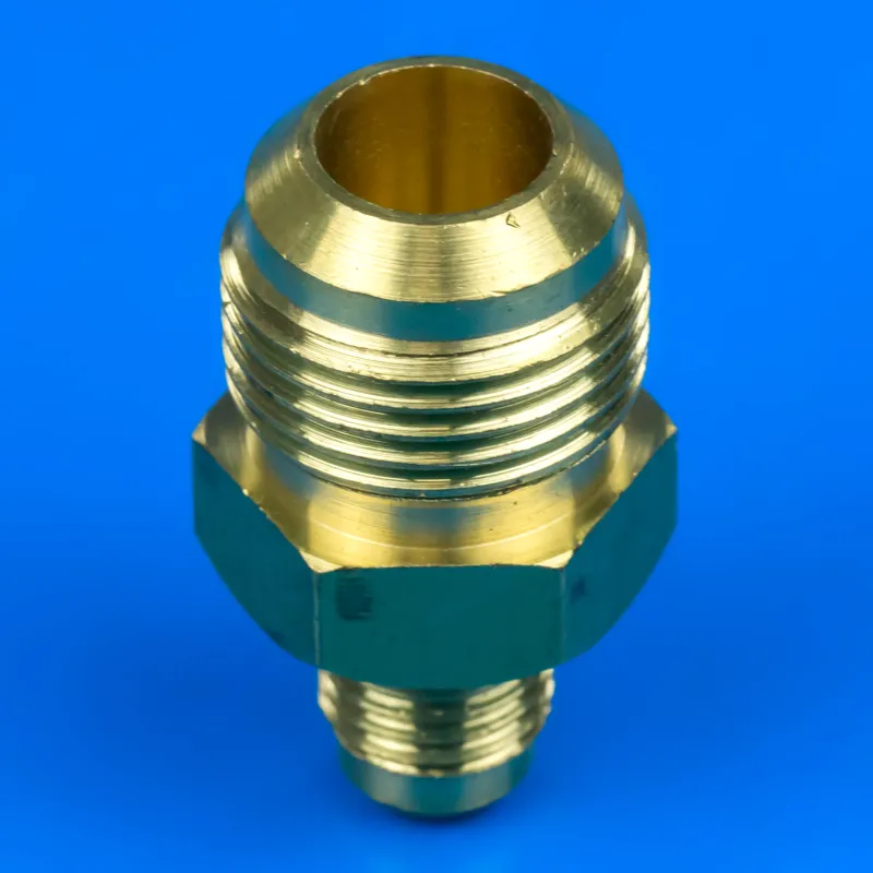 Латунна муфта 1/4" - 1/2" для кондиціонера, зовнішня різьба — фото 4