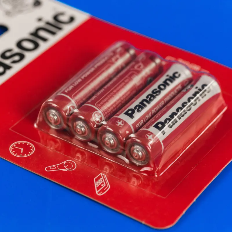 Panasonic Red Zinc AAA 4шт Zinc-Carbon Батарейки — фото 2