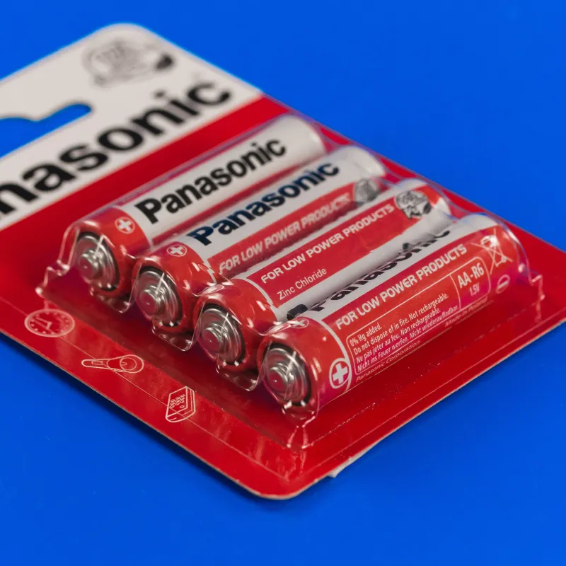 Panasonic Red Zinc AA 4шт Zinc-Carbon Batteries (R6REL/4BPR) — фото 2