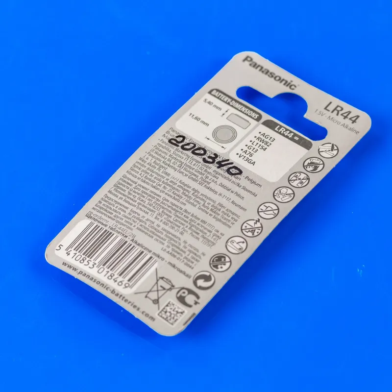 Panasonic Micro Alkaline LR44 2 шт. (LR-44EL/2B) — фото 2
