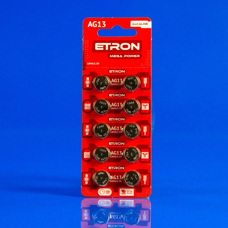 Etron Micro Alkaline LR44 (AG-13-C10) 10 шт — фото 3