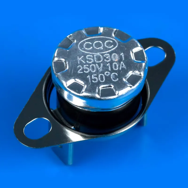 Терморегулятор KSD301 150°C 250В 10А (кутові клеми) — фото 3
