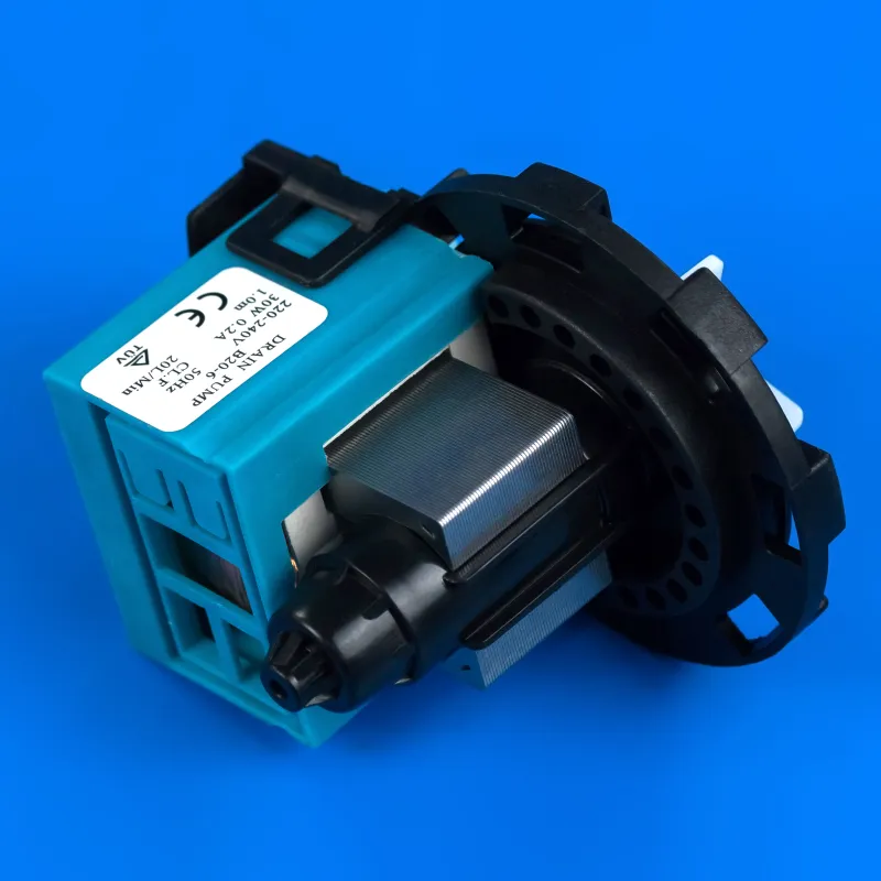 Насос для пральної машини DRAIN PUMP P20-6 з 8 засувками, передні клеми — фото 2