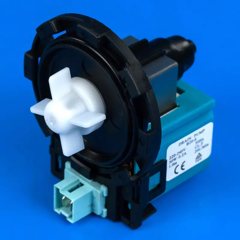 Насос для пральної машини DRAIN PUMP P20-6 з 8 засувками, передні клеми — фото 3