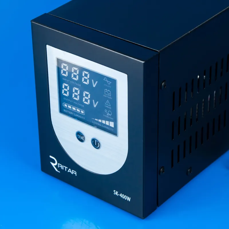 Інвертор ДБЖ Ritar 600VA LCD, 400W 12V для зовнішнього АКБ — фото 3