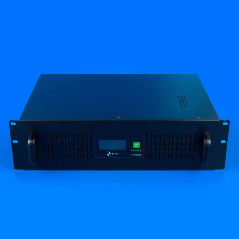 Інверторне ДБЖ Ritar LCD 1500VA, 900W 2x12V9Ah — фото 2