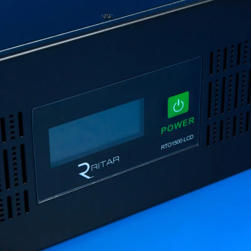 Інверторне ДБЖ Ritar LCD 1500VA, 900W 2x12V9Ah — фото 4