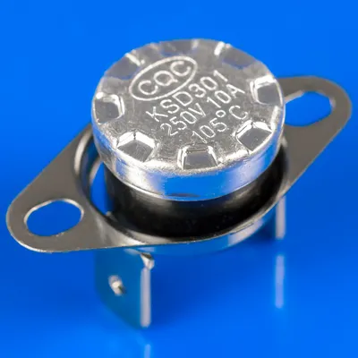 Терморегулятор для плити KSD301 105°C 250В 10А (перпендикулярні клеми)