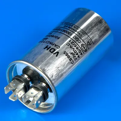 Конденсатор для кондиціонера CBB65 22uF 440V у металевому виконанні