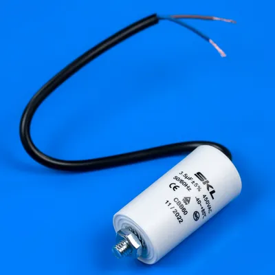 Конденсатор для пральної машини 3,5 Mf 450V з проводом SKL