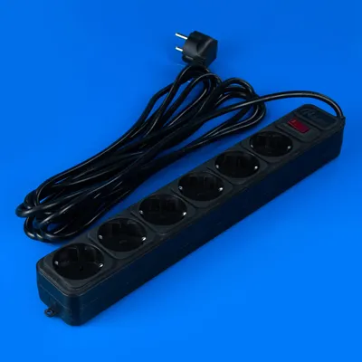 Електроподовжувач ProLogix 6 розеток 4,5м чорний