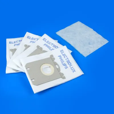 Комплект мішків для пилососа (4 шт) з мікроволокна ELMB01K S-BAG WORWO для Phillips, Electrolux
