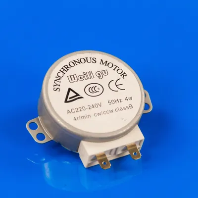 Моторчик тарілки для мікрохвильовки 220V 4rpm пласт. вал 11 мм