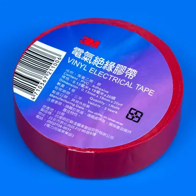 Червона ізолента 3M 19мм x 20м преміум якості