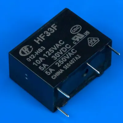 Реле 12V 5A 250VDC радіодеталь HF33F