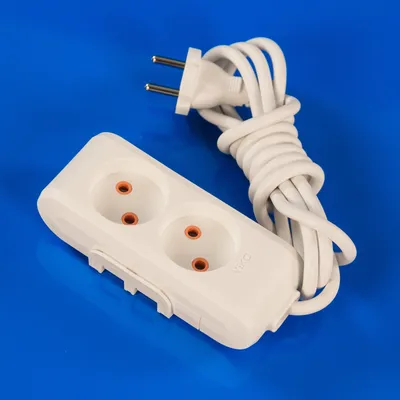 Подовжувач на 2 розетки 2м Viko Power-Extend