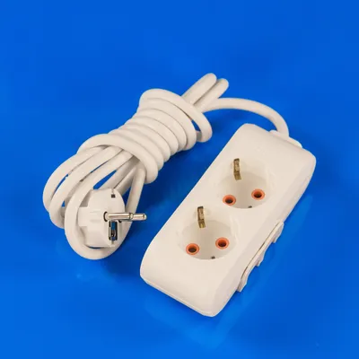 Подовжувач із заземленням на 2 розетки 2 м Viko Power-Extend