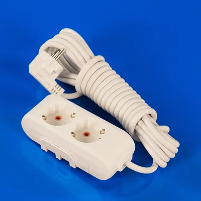 Подовжувач на 2 розетки 5м із заземленням Viko Power-Extend