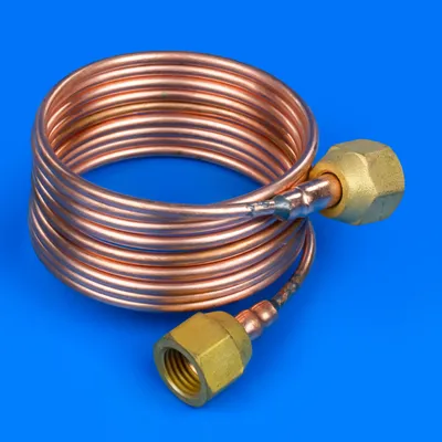 Мідна трубка 1,5 м з гайками 1/4" для кондиціонера