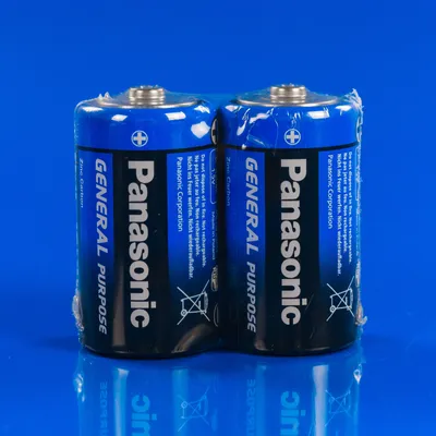 Батарейка Panasonic D Zinc-Carbon 2шт (R20BER/2P)