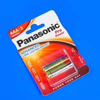Panasonic Pro Power AAA 2шт Alkaline батарейки (LR03XEG/2BPR)