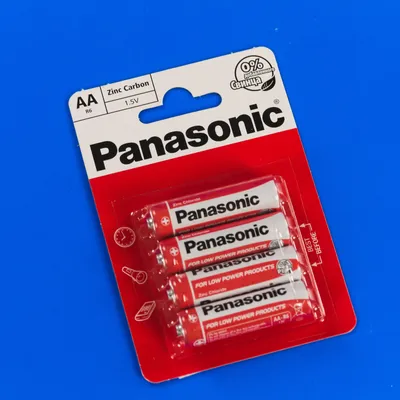 Panasonic Red Zinc AA 4шт Zinc-Carbon Batteries (R6REL/4BPR)