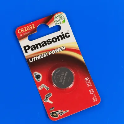 Panasonic Lithium CR 2032 Батарейка 1шт (CR-2032EL/1B)