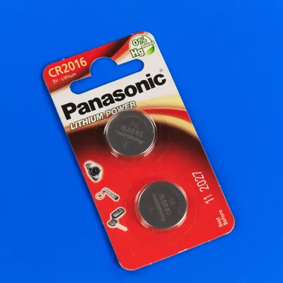 Літієва батарейка Panasonic CR 2016 BLI 2шт (CR-2016EL/2B)
