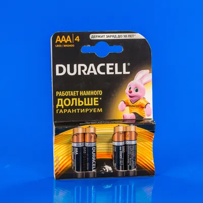 Duracell AAA (LR03) MN2400 Батарейки 4шт