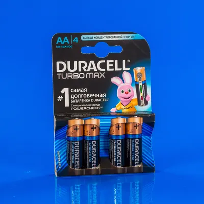 Duracell AA LR06 MN1500 Turbo батарейки 4шт