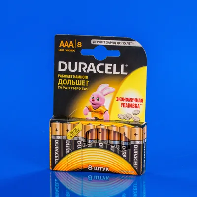 Батарейка Duracell AAA (LR03) MN2400 8 шт (81480364)